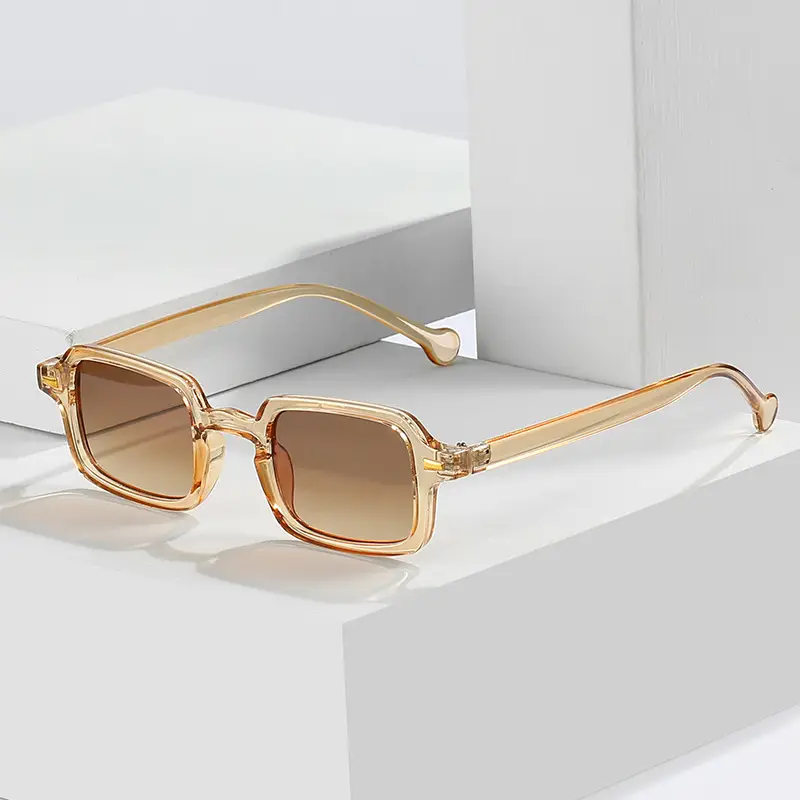 Square Frame Sunglasses for Women Retro Rivet Design - Image 11