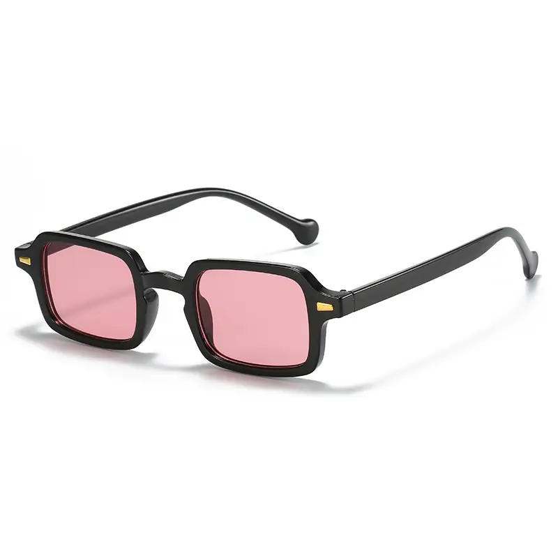 Square Frame Sunglasses for Women Retro Rivet Design - Image 8