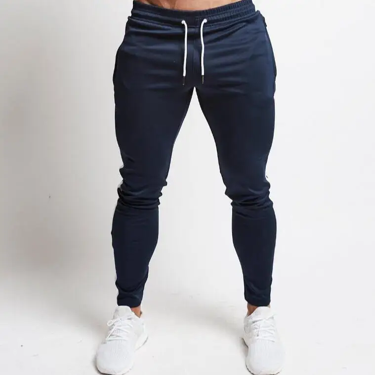 2021 Grey Slim Fit Sports Pants for Men - Image 8