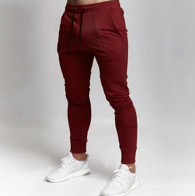 2021 Grey Slim Fit Sports Pants for Men - Image 9