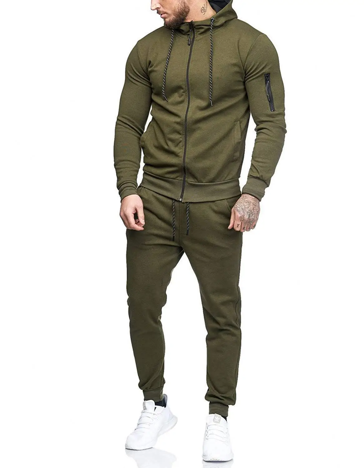2021 Grey Slim Fit Sports Pants for Men - Image 5