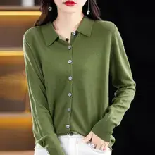 Wool Blbottom V-Neck Sling with Knitted Bottom — feature 20