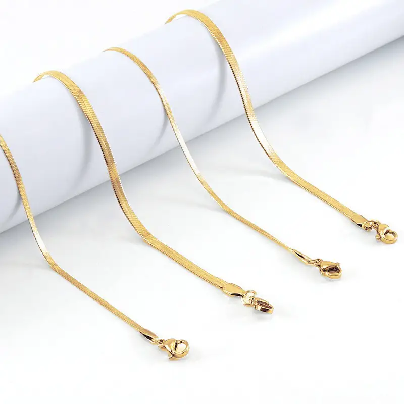 Golden Snake Chain Necklace for Women - Image 9