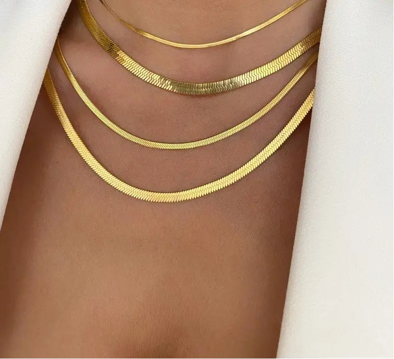 Golden Snake Chain Necklace for Women — feature 26