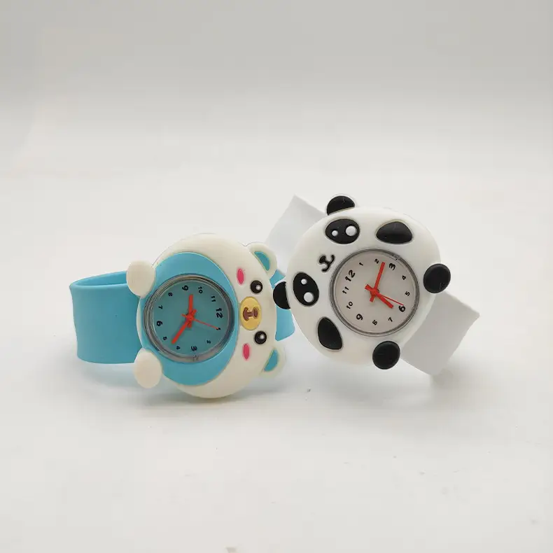 Cute Cartoon Silicone Kids Snap Watch Green Yellow - Image 15