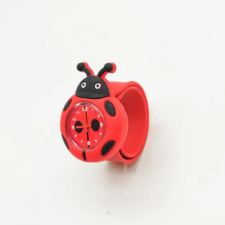 Cute Cartoon Silicone Kids Snap Watch Green Yellow - Image 10