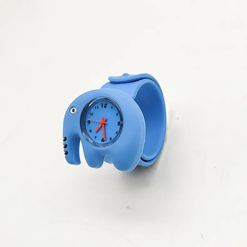 Cute Cartoon Silicone Kids Snap Watch Green Yellow - Image 11