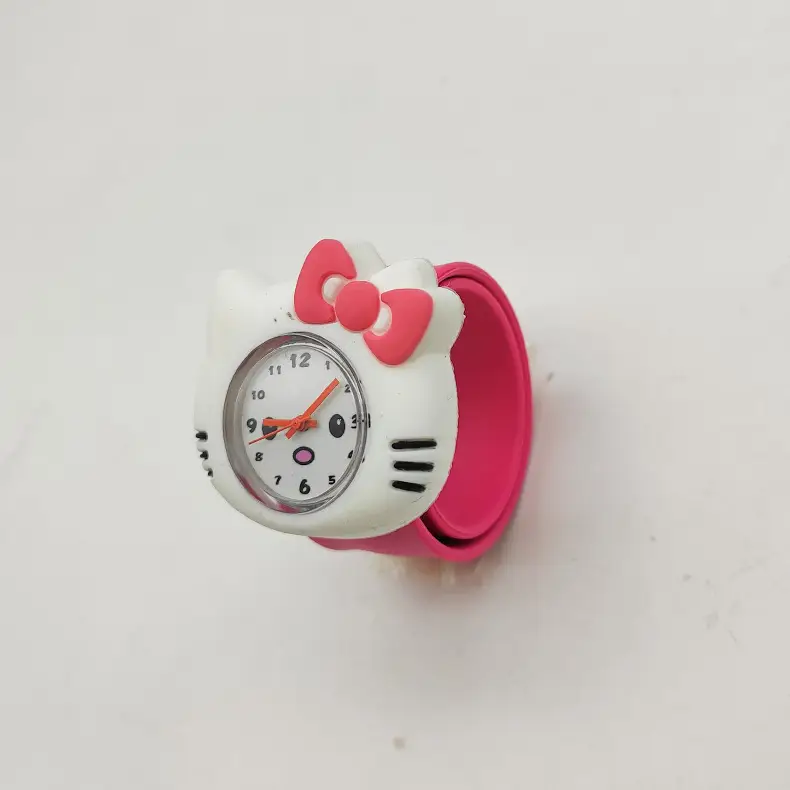 Cute Cartoon Silicone Kids Snap Watch Green Yellow - Image 8