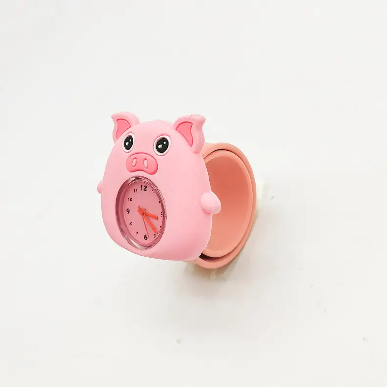 Cute Cartoon Silicone Kids Snap Watch Green Yellow - Image 9