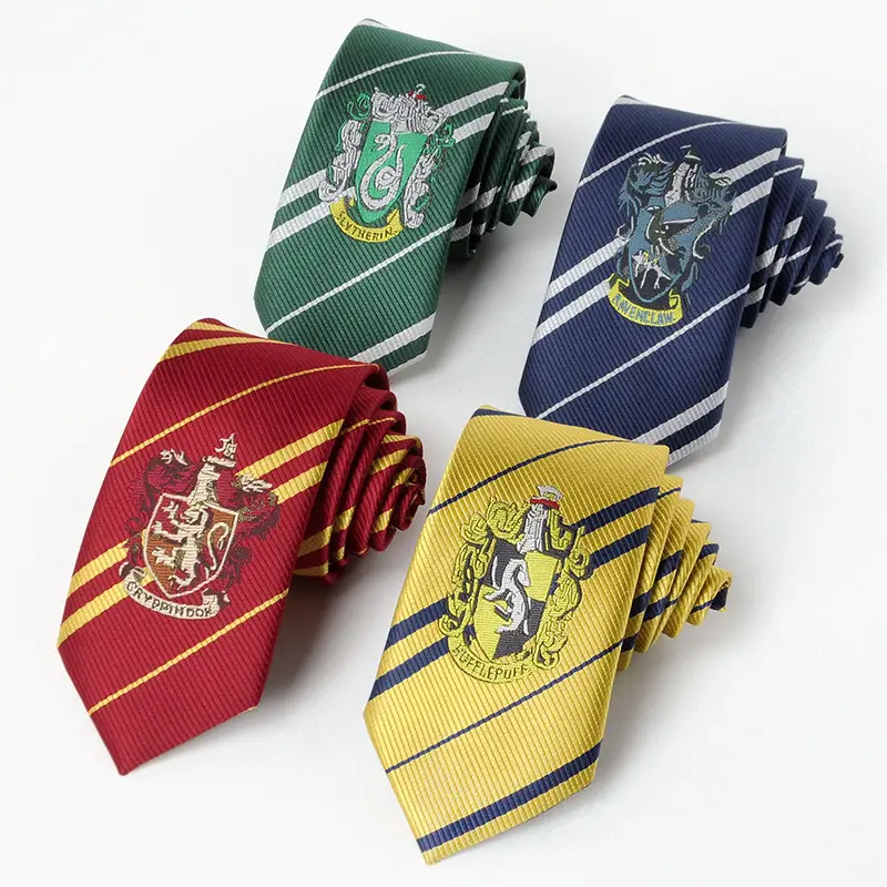 Harry Potter Tie Hogwarts Snake House Slytherin JK Academy Style Hand Tie DK Tie Unisex