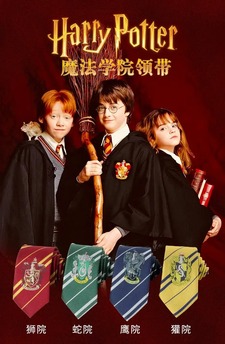 Harry Potter Tie Hogwarts Snake House Slytherin JK Academy Style Hand Tie DK Tie Unisex — feature 1