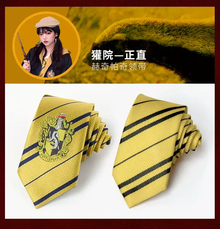 Harry Potter Tie Hogwarts Snake House Slytherin JK Academy Style Hand Tie DK Tie Unisex — feature 7