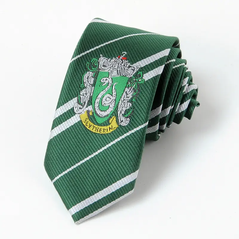Harry Potter Tie Hogwarts Snake House Slytherin JK Academy Style Hand Tie DK Tie Unisex