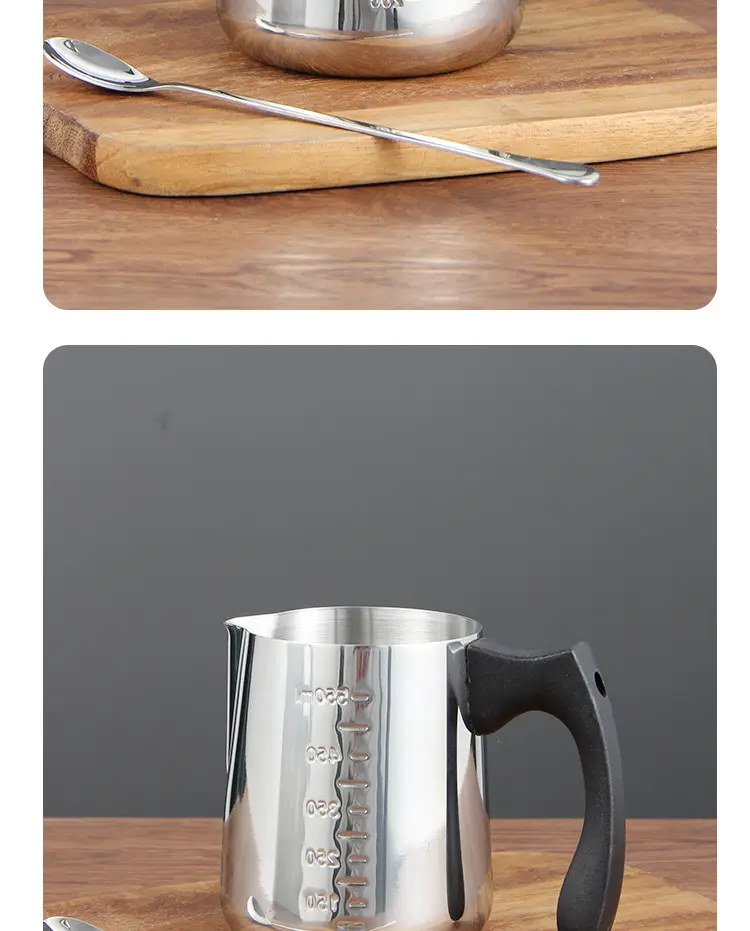 304 Stainless Steel Pull Flower Cup with Scale Insulation Handle — feature 16