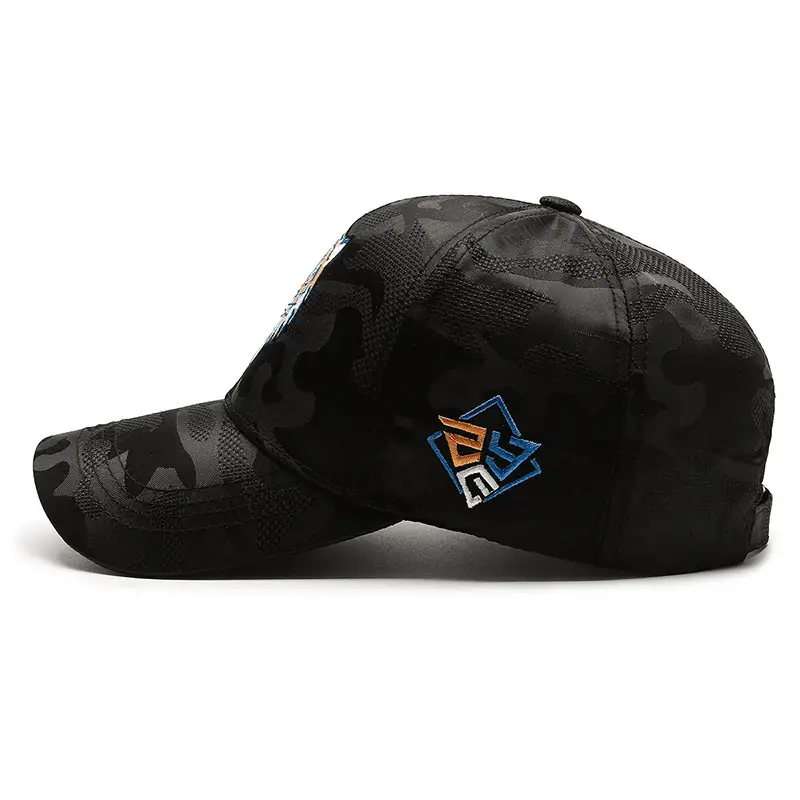 Women's Korean Style Tiger Head Baseball Cap Black - Image 4