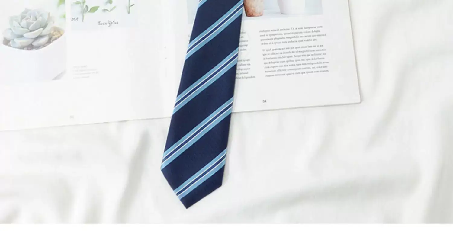 Japanese College Red Striped Ties for Women Men — feature 19