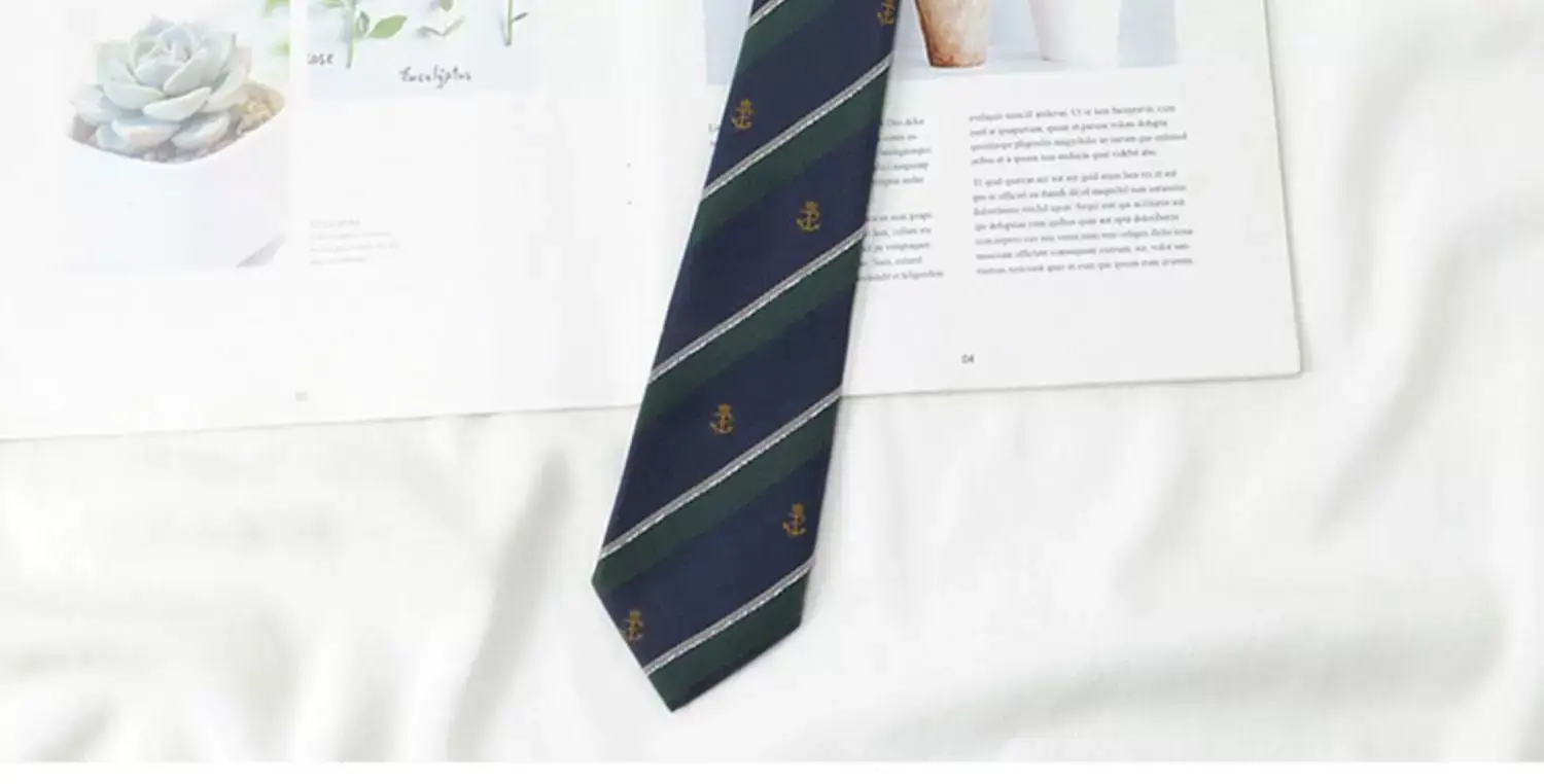 Japanese College Red Striped Ties for Women Men — feature 23