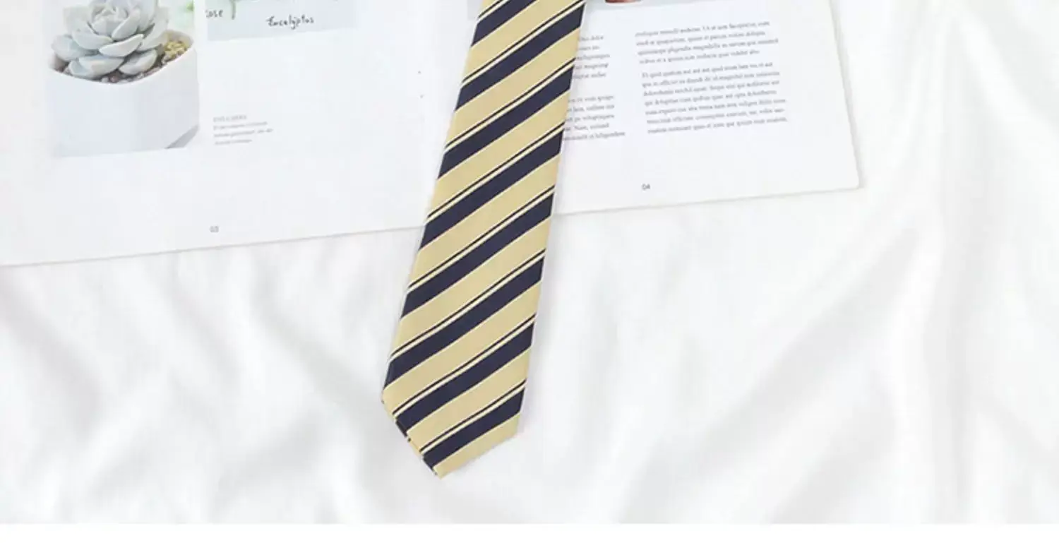 Japanese College Red Striped Ties for Women Men — feature 9