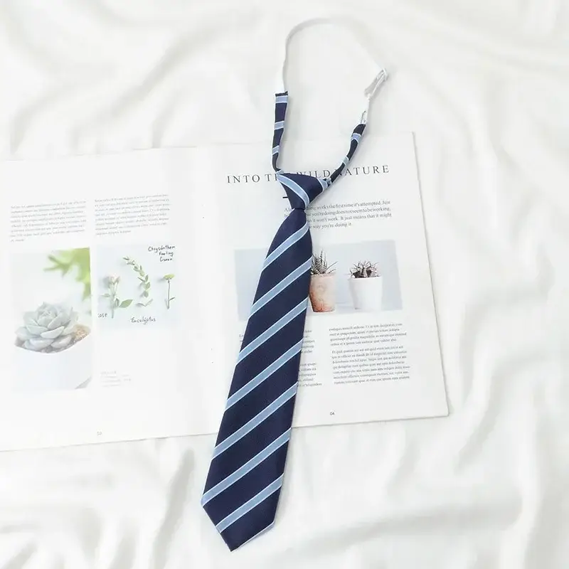 Japanese College Red Striped Ties for Women Men