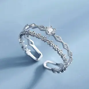 Retro Luxury Six-Sided Cut Out Open Ring with Cultured Zircon — feature 12