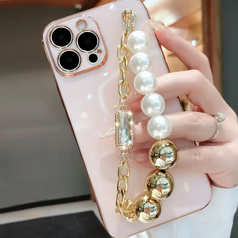 Pearl Bracelet iPhone 15 Protective Case - Image 2