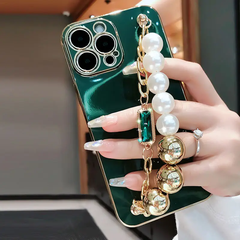 Pearl Bracelet iPhone 15 Protective Case - Image 3