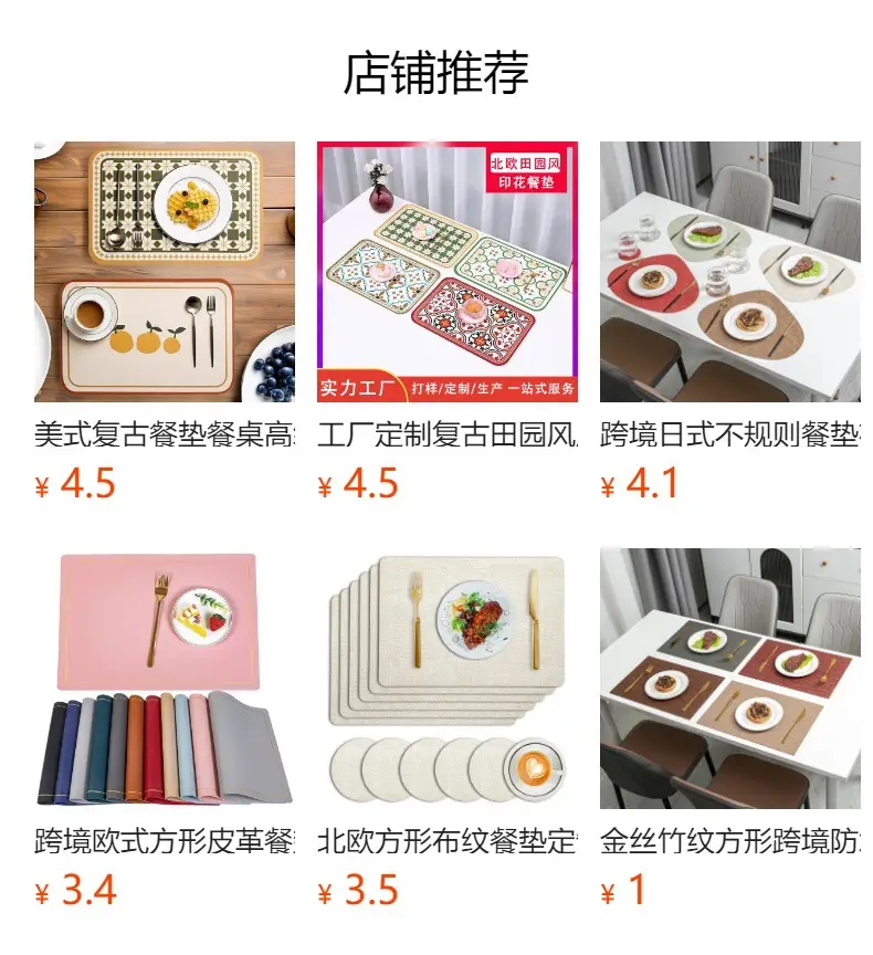 Waterproof Oil-Proof Square Tablemat with Rounded Corner Insulation — feature 1