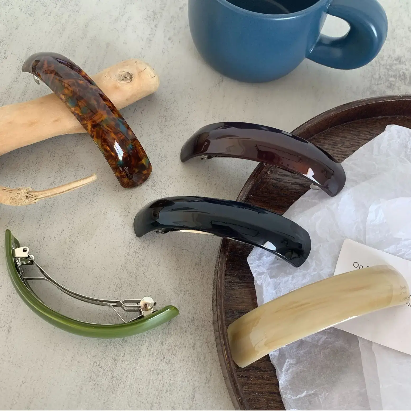 Milk Brown Acetic Acid Hair Clip Half Pony Clip - Image 9