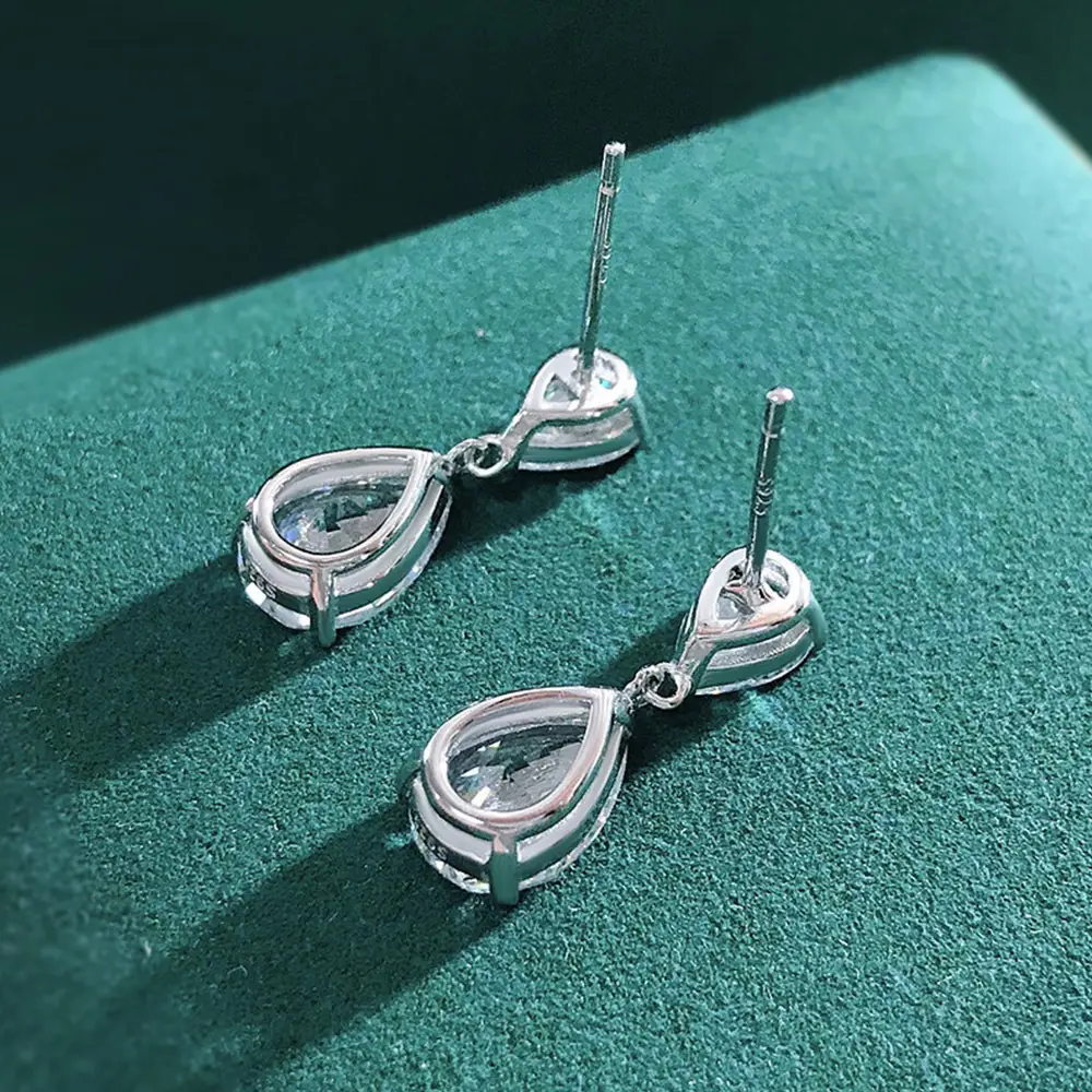 Cao Shi 2023 Zircon Pear-Shaped Earrings for Women - Image 4