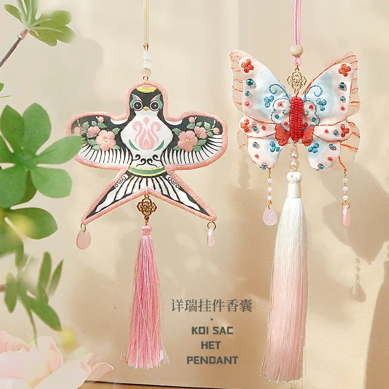 Mid-Autumn Butterfly Peace Tallyman Car Pendant for Girls - Image 16
