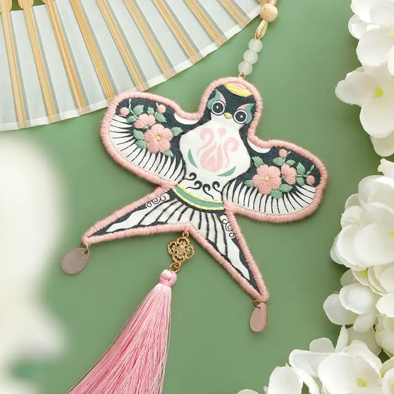 Mid-Autumn Butterfly Peace Tallyman Car Pendant for Girls - Image 10