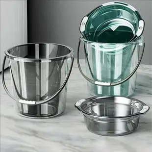 Transparent Bathroom Trash Can with Narrow Gap Design — feature 13
