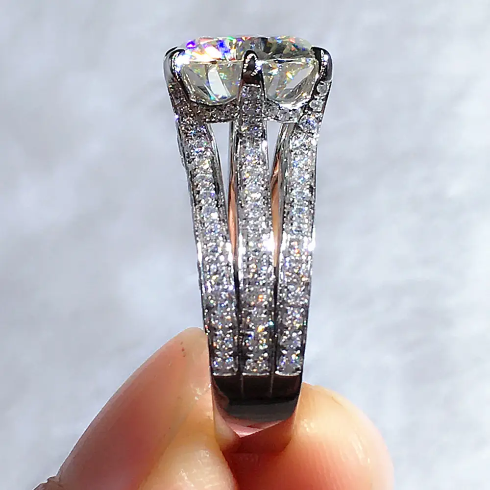 Cao Shi Zircon Ring with 8 Hearts & Arrows Design — feature 5