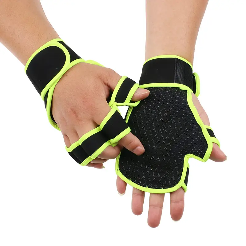 Men Tactical Half-Finger Gloves Green Camo Outdoor Cycling — feature 18
