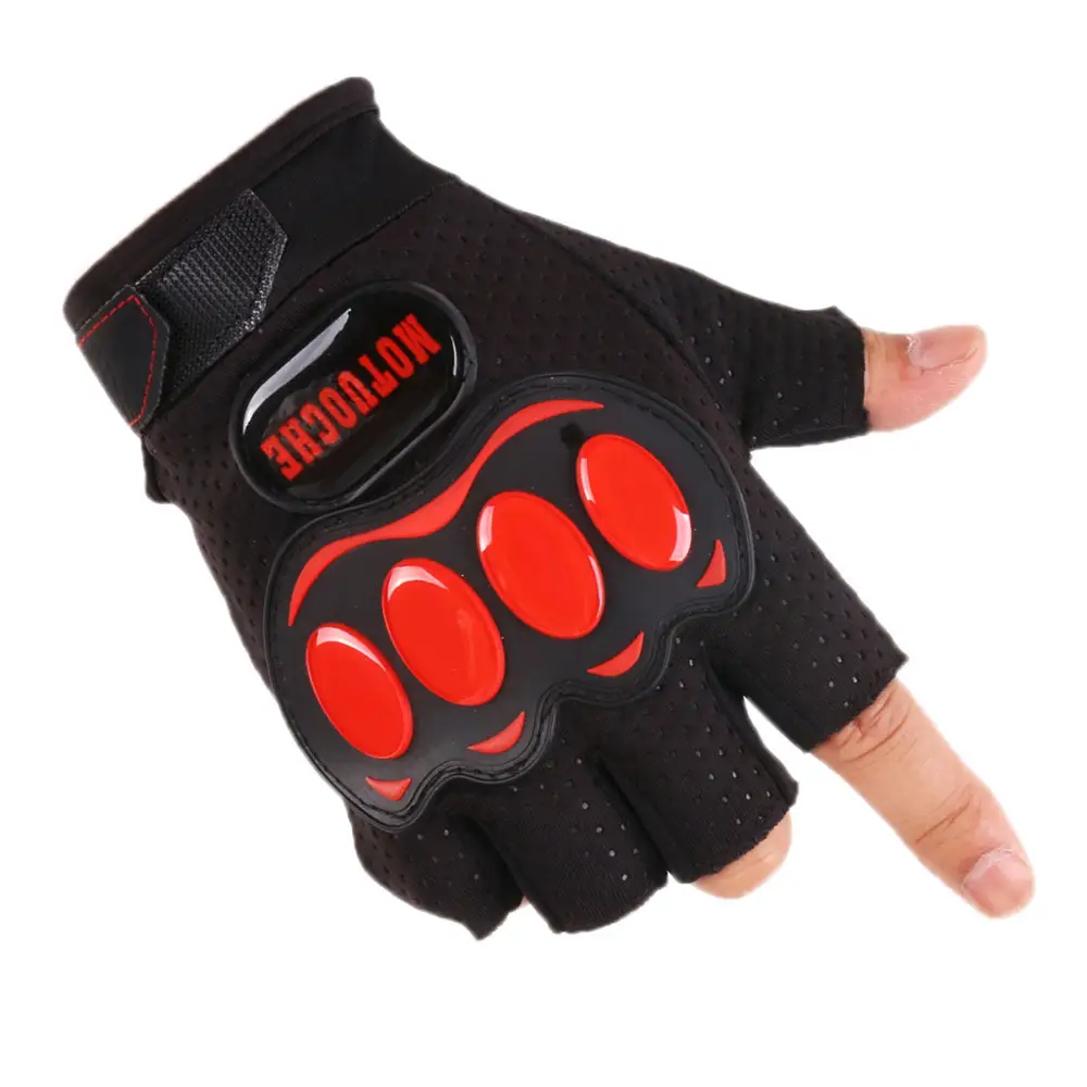 Men Tactical Half-Finger Gloves Green Camo Outdoor Cycling — feature 21