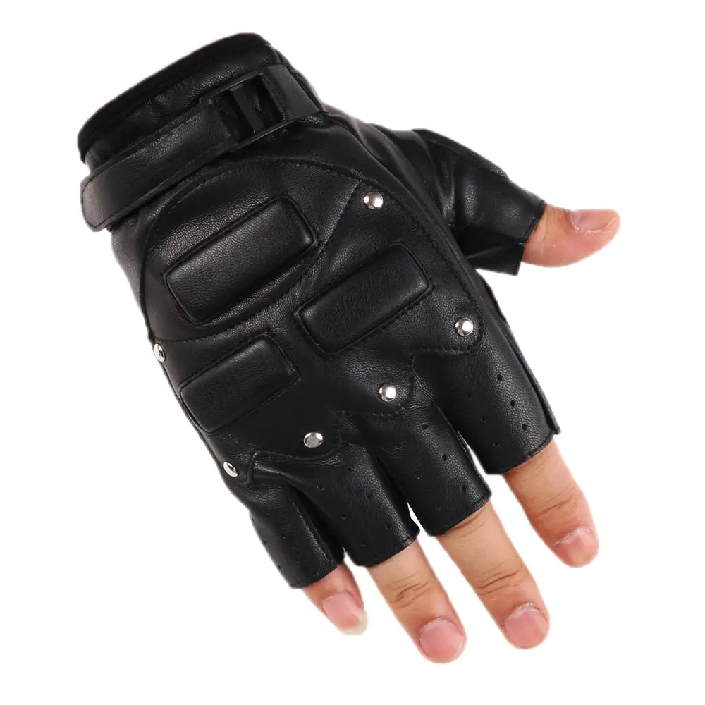 Men Tactical Half-Finger Gloves Green Camo Outdoor Cycling — feature 22