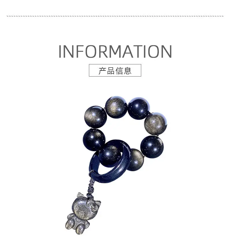 Jingyao Gold Obsidian Cat's Eye Ring 12mm — feature 17