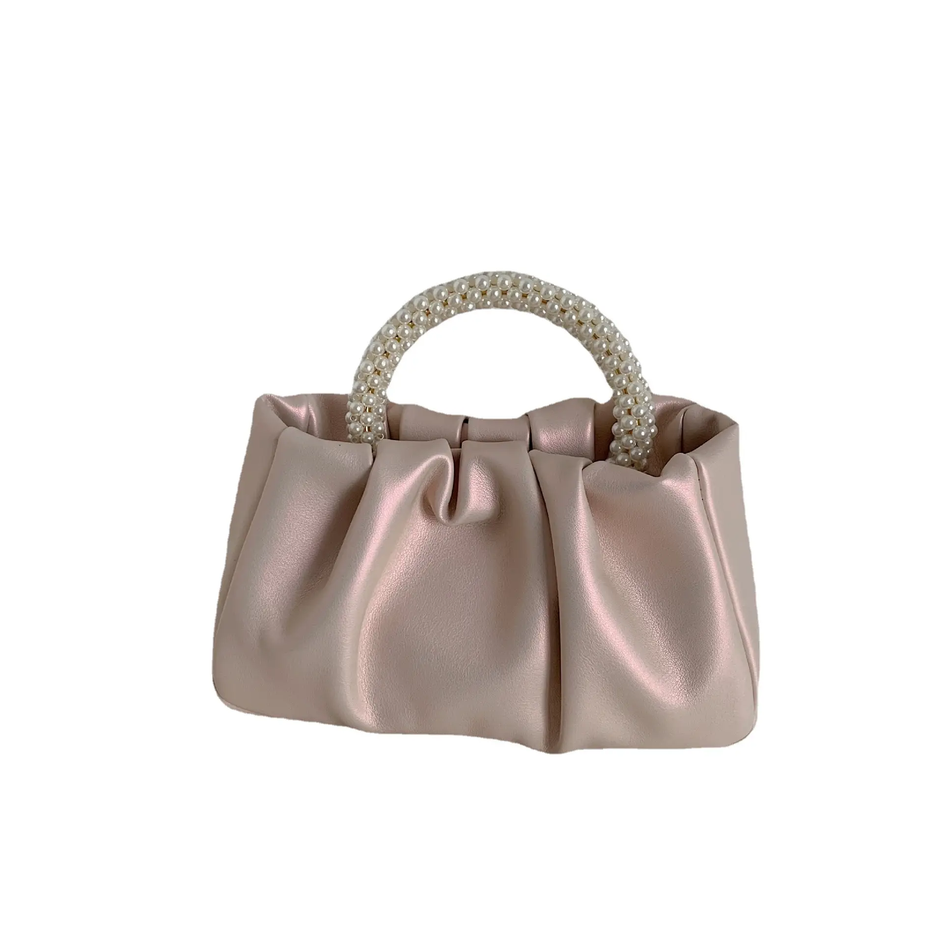 2026 Pearl Wrist Pleated Mini Bag for Women - Image 9