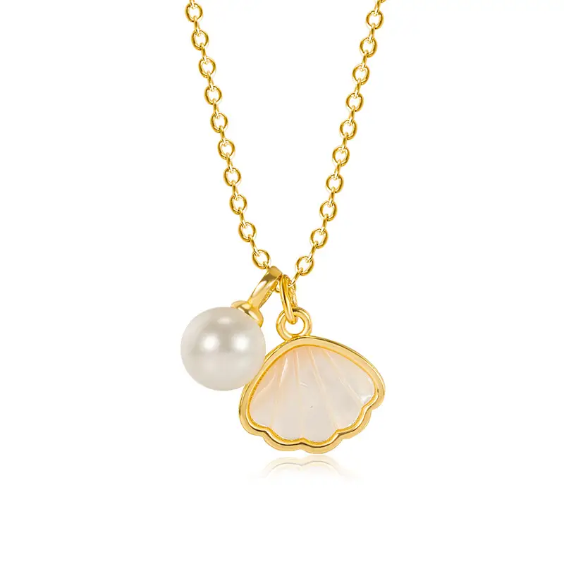 Feminine Pearl & Shell Necklace for Girls - Image 5