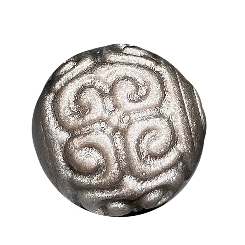 Jingyao Natural Obsidian Silver Beads 16pcs Single Hole - Image 6