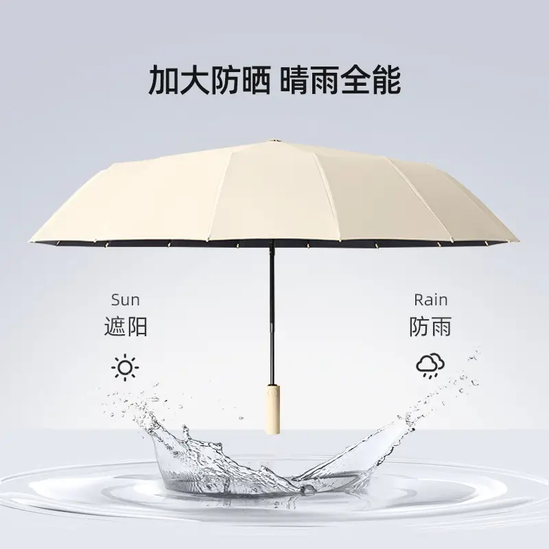 Full Automatic Black Umbrella UV Protection Large - Image 17
