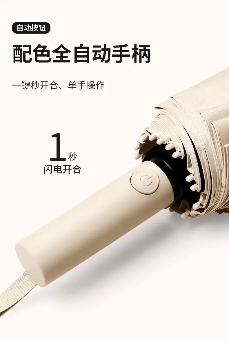 Full Automatic Black Umbrella UV Protection Large — feature 7