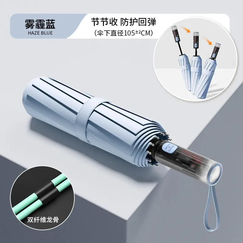 Full Automatic Black Umbrella UV Protection Large - Image 13
