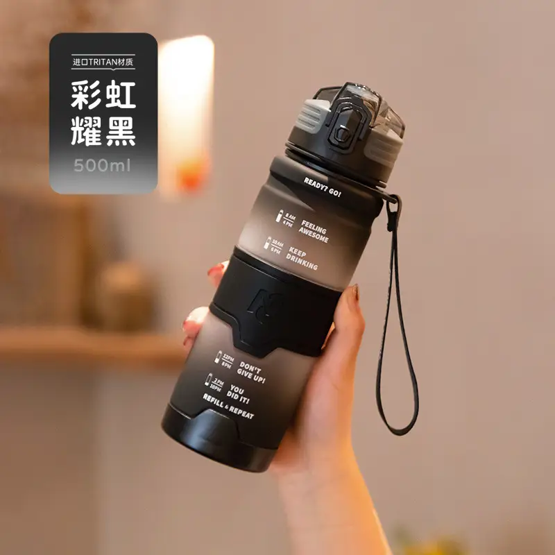 1000ml Pink Gradient Water Bottle for Women - Image 6