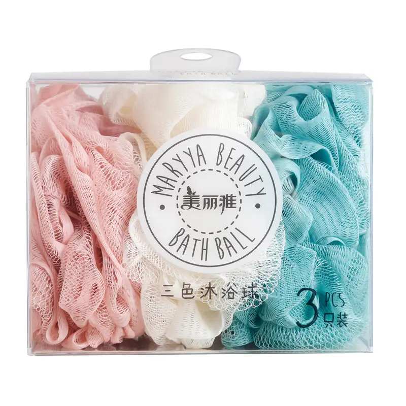 Pink Floral Bath Sponge for Soft Bathing - Image 5