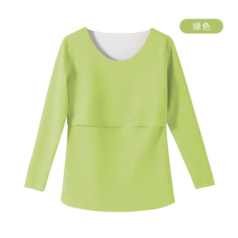Black Velvet Thermal Pajamas for Pregnant Women - Image 10
