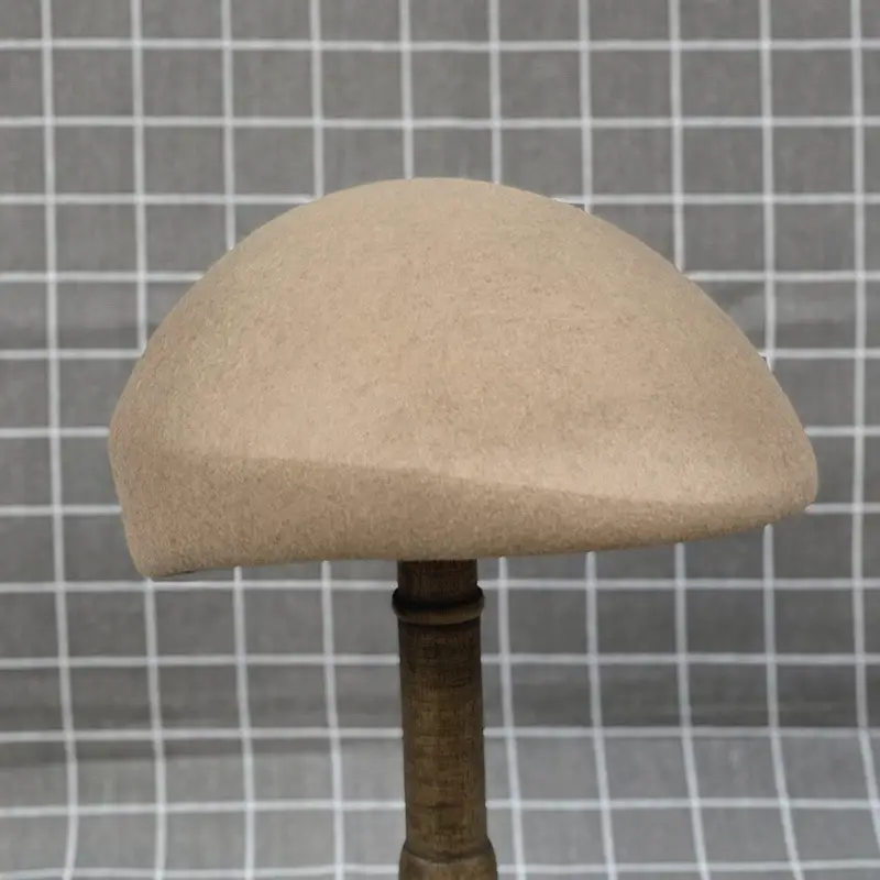 Women Woolen Beret Autumn Winter Plain Black — feature 9
