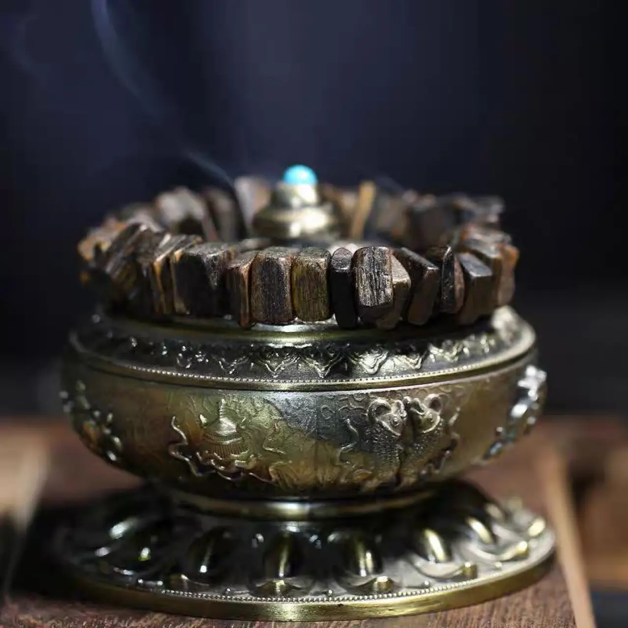 Agarwood Bracelet for Men, Wooden Craft, Honey Fragrance, Submersible Grade - Image 4