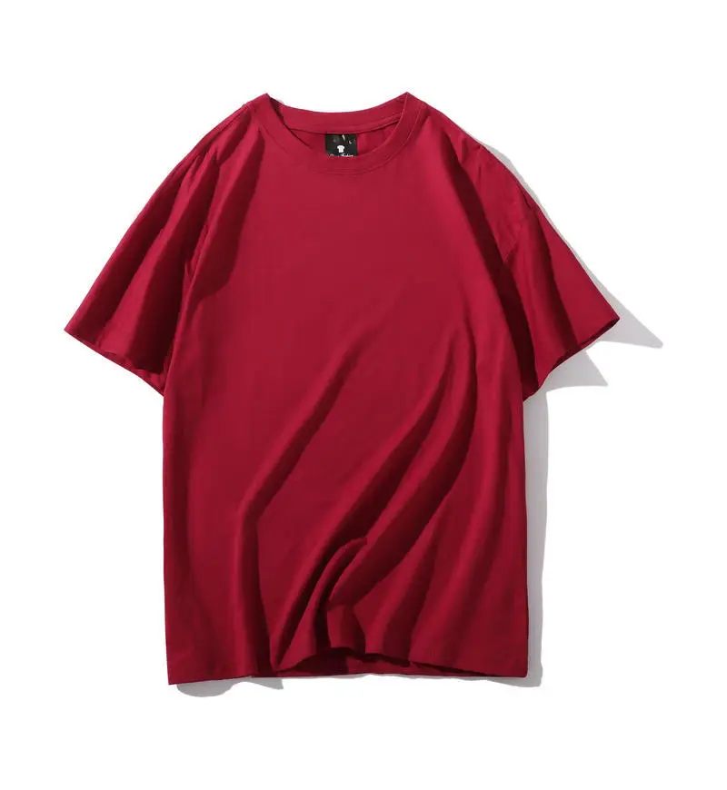 Red Cotton T-Shirt for Men Women Casual Summer School - Image 10