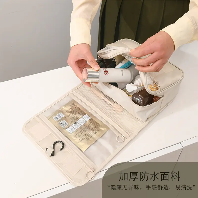Black Portable Makeup & Travel Bag for Women - Image 8